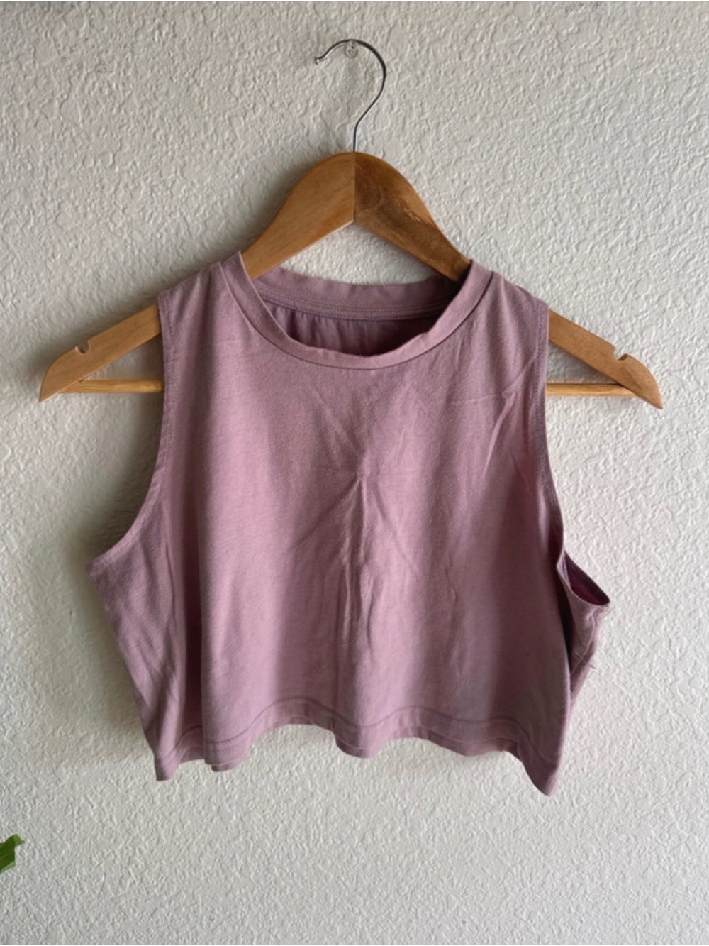 SHEIN Mauve Pink Sleeveless Crop Tank